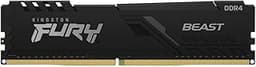 Kingston Fury Beast 32GB (4x8GB) 3600MHz DDR4 CL18 Desktop Memory Kit of 4 KF436C17BBK4/32