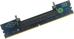 Laptop DDR5 RAM to SO DDR5 U-DIMM Desktop Adapter Card, Memory Tester SO DDR5 to DDR5 U-DIMM Converter (Blue)