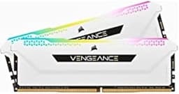 Vengeance RGB Pro SL 32GB (2x16GB) DDR4 3200 (PC4-25600) C16 1.35V Desktop Memory - White (CMH32GX4M2E3200C16W)