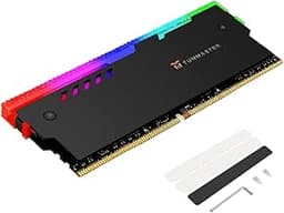 5V 3PIN RAM Heatsink Memory Cooler for DIY PC Game MOD DDR3 DDR4 DDR5(Compatible with ASUS Aura Sync,GIGABYTE RGB Fusion and MSI Mystic Light Sync（Memory not Included） GY-06-Black-1 Pack