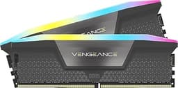 Vengeance RGB DDR5 32GB (2x16GB) 6000MHz CL36 Desktop RAM Kit – AMD Expo & Intel XMP 3.0 Compatible – Gray