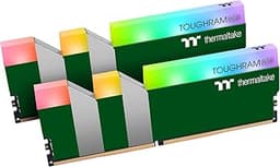 TOUGHRAM RGB DDR4 3600MHz 16GB (8GB x 2) 16.8 Million Color RGB Alexa/Razer Chroma/5V Motherboard Syncable RGB Memory- Racing Green (RG28D408GX2-3600C18A)