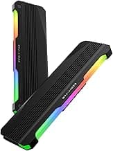 EZDIY-FAB RH01 ARGB RAM Heatsink, RGB Memory Heat Spreader for DDR5 DDR4, Aluminum RAM Cooler with 5V 3-Pin ARGB Lighting, Gaming PC Memory Cooling,2 Pack - Black