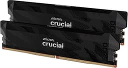 Crucial Pro DDR5 RAM 32GB Kit (2x16GB), 6400MHz CL32, Overclocking Desktop Gaming Memory, Intel XMP 3.0 & AMD Expo Compatible, Black - CP2K16G64C32U5B