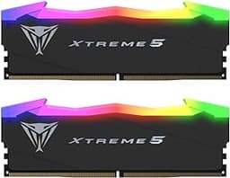 Patriot Viper Xtreme 5 RGB DDR5 RAM 32GB (2X16GB) 7800MHz CL38 1.45v UDIMM Desktop Gaming Memory Kit Compatible with Intel XMP - PVXR532G78C38K