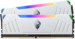 ANACOMDA ET RGB Gaming DDR4 288-Pin PC RAM Memory 3600MHz(PC4 28800) CL18 32GB (2 x 16GB) UDIMM (White) with Heatsink Desktop Memory Model. Made in Taiwan