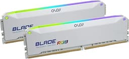 OLOy DDR4 RAM 16GB (2x8GB) White Blade RGB 3200 MHz CL16 1.35V 288-Pin Desktop Gaming UDIMM (MD4U0832161BRWDA)