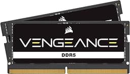 CORSAIR Vengeance SODIMM DDR5 RAM 96GB (2x48GB) 4800MHz CL40 Intel XMP iCUE Compatible Computer Memory - Black (CMSX96GX5M2A4800C40)