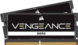 Vengeance SODIMM DDR5 RAM 64GB (2x32GB) 4800MHz CL40 Intel XMP iCUE Compatible Computer Memory - Black (CMSX64GX5M2A4800C40)