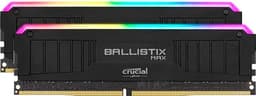 Crucial Ballistix MAX RGB 4000 MHz DDR4 DRAM Desktop Gaming Memory Kit 16GB (8GBx2) CL18 BLM2K8G40C18U4BL (Black)