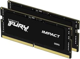 FURY Impact 32GB (2x16GB) 6400MT/s CL38 DDR5 SODIMM | Intel XMP 3.0 | Plug N Play | Laptop Memory | Kit of 2 | KF564S38IBK2-32