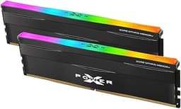 Silicon Power DDR5 32GB (2x16GB) Zenith RGB 6000MT/s (PC5-48000) 288-pin CL36 1.35V UDIMM Desktop Memory Module RAM SP032GXLWU60FFDF Black
