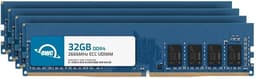 OWC 128GB (4x32GB) DDR4 2666MHz PC4-21300 CL19 2RX8 ECC Unbuffered UDIMM 1.2V 288-pin Workstation Server Memory RAM