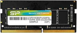 Silicon Power SP016GBSFU320F02 DDR4-3200 (PC4-25600) 16GB x 1 260Pin 1.2V CL22 Lifetime Warranty
