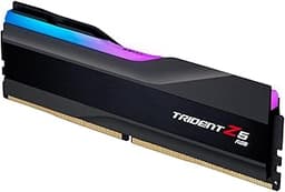G.SKILL Trident Z5 RGB Series DDR5 RAM (Intel XMP 3.0 & AMD EXPO) 16GB (1x16GB) 6000MT/s CL36-36-36-96 1.35V Desktop Computer Memory U-DIMM - Matte Black (F5-6000J3636F16GX1-TZ5RK)