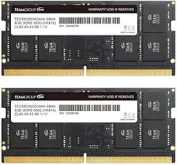 TEAMGROUP Elite SODIMM DDR5 16GB (2x8GB) 5600Mhz (PC5-44800) CL46 Non-ECC Unbuffered 1.1V 262 Pin Laptop Memory Module Ram - TED516G5600C46ADC-S016