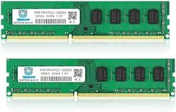 16GB (2X8GB) PC3-12800U DDR3-1600 UDIMM 2Rx8 DIMM RAM DDR3 8GB 1600MHz SDRAM 240-Pin 1.5V CL11 Non-ECC Desktop PC Memory Kit DIMM
