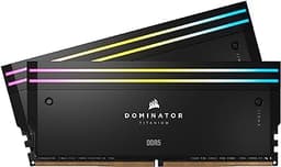 Dominator Titanium RGB DDR5 RAM 96GB (2x48GB) DDR5 6600MHz CL32 Intel XMP iCUE Compatible Computer Memory - Black (CMP96GX5M2B6600C32)