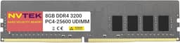 8GB 1X8GB DDR4 3200MHZ, 2933MHZ or 2666MHZ 288-PIN 1.2V Non-ECC Unbuffered UDIMM NVTEK Desktop PC Memory