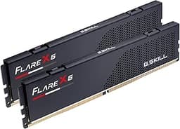 G.SKILL Flare X5 Series DDR5 RAM (AMD EXPO) 128GB (2x64GB) 6000MT/s CL32-44-44-96 1.40V Desktop Computer Memory U-DIMM - Matte Black (F5-6000J3244G64GX2-FX5)