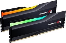 G.SKILL Trident Z5 RGB Series DDR5 RAM (Intel XMP 3.0) 64GB (2x32GB) 5600MT/s CL36-36-36-89 1.25V Desktop Computer Memory U-DIMM - Matte Black (F5-5600J3636D32GA2-TZ5RK)