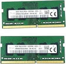 Laptop Memory Module 2-Peace Kit HMA851S6DJR6N-XN Compatible Replacement Spare Part for SK Hynix HMA851S6DJR6N 8GB (2x4GB) 1RX16 DDR4 SO-DIMM PC4-25600 3200MHz 260-Pin Non-ECC CL22 1.2V
