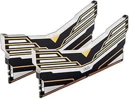 OLOy DDR4 RAM 16GB (2x8GB) Black Warhawk Aura Sync RGB 3200 MHz CL16 1.35V 288-Pin Desktop Gaming UDIMM (MD4U0832161BE0DA)