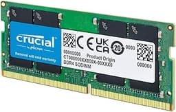 Crucial 32GB Single DDR4 3200 MT/S CL22 SODIMM 260-Pin Memory - CT32G4SFD832A", since product details shows CT32G4SFD832A