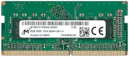 MICRON 8GB SO-DIMM 1Rx8 DDR4 PC4-21300 2666MHz Memory Module MTA8ATF1G64HZ-2G6H1