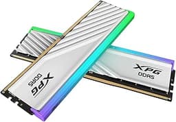 Lancer Blade RBG DDR5 6000MHz CL30 32GB (2x16GB) PC5-48000 RAM 288-Pins UDIMM Desktop Memory Kit White Heatsink(AX5U6000C3016G-DTLABRWH)