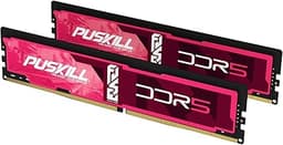 PUSKILL 32GB DDR5 RAM (2x16GB) 4800MHz CL38 Desktop Memory Kit | High-Performance PC Upgrade for Gaming & Multitasking | Intel & AMD Ryzen 7000 (AM5) Compatible
