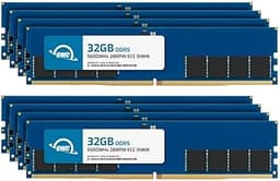 OWC 256GB (8x32GB) DDR5 5600 PC5-44800 CL46 2Rx8 288-pin 1.1V ECC Unbuffered UDIMM Memory RAM Module Upgrade Kit for Select Workstations or Servers