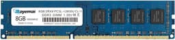8GB DDR3 / DDR3L 1600MHz UDIMM RAM, Royemai PC3L-12800 2Rx8 1.35V/1.5V CL11 240-pin Desktop Computer RAM Memory Module