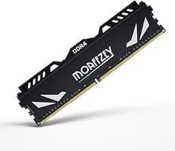 DDR4 RAM 8GB 3200MHz Desktop RAM PC4-25600 UDIMM Non-ECC Unbuffered 1.35V 288 Pin CL16 Desktop Computer Memory Upgrade Module Support XMP 2.0 Auto Overclocking (Black)