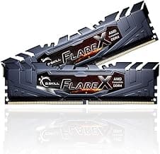 G.SKILL FlareX Series DDR4 RAM (XMP) 16GB (2x8GB) 3200MT/s CL14-14-14-34 1.35V Intel AMD Desktop Computer Memory U-DIMM - Black (F4-3200C14D-16GFX)