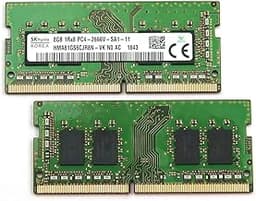 SK HYNIX HMA81GS6CJR8N 16GB 2X8GB DDR4 PC4-21300 2666MHZ 1RX8 Laptop Memory KIT