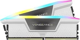 Vengeance RGB DDR5 RAM 32GB (2x16GB) 6400MHz CL36-48-48-104 1.35V Intel XMP Desktop Computer Memory - White (CMH32GX5M2B6400C36W)