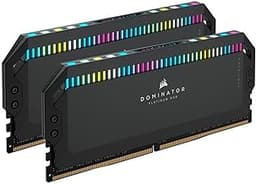 DOMINATOR PLATINUM RGB DDR5 RAM 64GB (2x32GB) 5200MHz CL40 Intel XMP iCUE Compatible Computer Memory - Black (CMT64GX5M2B5200C40)