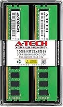 A-Tech Server 16GB Kit (2x8GB) DDR4 2666MHz PC4-21300 ECC UDIMM 1Rx8 Single Rank 1.2V ECC Unbuffered DIMM 288-Pin Server & Workstation RAM Memory Upgrade Modules (A-Tech Enterprise Series)