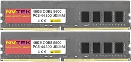96GB (2X48GB) DDR5 5600MHZ PC5-44800 2Rx8 1.1V CL46 288-PIN Non-ECC Unbuffered UDIMM Desktop PC Computer Memory KIT