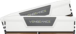 Vengeance DDR5 RAM 32GB (2x16GB) 6400MHz CL36-48-48-104 1.35V AMD Expo Intel XMP 3.0 Desktop Computer Memory – White (CMK32GX5M2B6400Z36W)