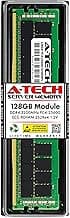A-Tech 128GB DDR4 3200MHz PC4-25600 ECC RDIMM 4Rx4 (3DS 2S2Rx4) Quad Rank 1.2V ECC Registered DIMM 288-Pin Server & Workstation RAM Memory Upgrade Module (A-Tech Enterprise Series)