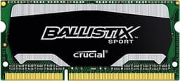 Crucial Ballistix Sport SODIMM 8GB Single DDR3 1600 MT/s (PC3-12800) CL9 @1.35V 204-Pin Memory BLS8G3N169ES4