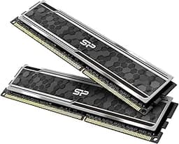 Silicon Power Value Gaming DDR4 RAM 32GB (2x16GB) 3200MHz (PC4 25600) 288-pin CL16 1.35V UDIMM Desktop Memory Module with Heatsink Grey SU032GXLZU320BDAJ7