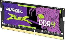 PUSKILL DDR4 Laptop RAM 16GB 3200MHz (PC4-25600) 260-Pin SODIMM CL22 1.2V - Single Module, Plug and Play Memory Upgrade for Laptops, Compatible with Intel & AMD