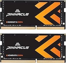 Pinnacle 16GB KIT(2x8GB) DDR4 3200MHz (or 2933MHz or 2666MHz) PC4-25600 Non-ECC Unbuffered 1.2V CL22 1Rx8 Single Rank 260 Pin SODIMM Laptop Notebook PC Computer Memory RAM Module Upgrade