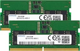 Samsung 16GB (2x8GB) DDR5 4800MHz PC5-38400 CL40 SODIMM 1Rx16 Single Rank 1.1V 262-Pin Laptop, Notebook RAM Memory