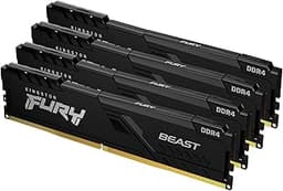 Fury Beast 32GB (4x8GB) 3200MHz DDR4 CL16 Desktop Memory Kit of 4 KF432C16BBK4/32