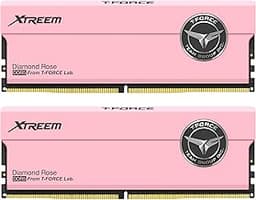 TEAMGROUP T-Force XTREEM DDR5 Ram 48GB (2x24GB) 7600MHz PC5-60800 CL36 M-DIE Desktop Memory Module Ram for Intel XMP 3.0 & AMD Expo Compatible Pink FFPD548G7600HC36EDC01