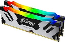Renegade Black RGB XMP 48GB 7200MT/s DDR5 CL38 DIMM Desktop Gaming Memory (Kit of 2) - KF572C38RSAK2-48